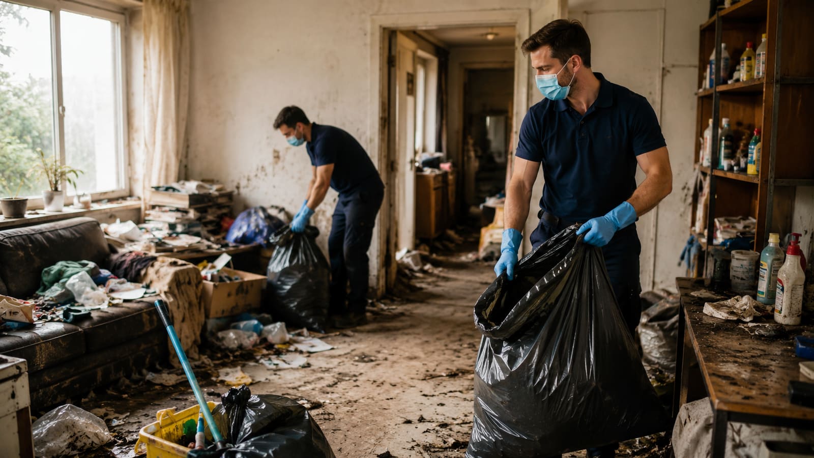 Vervuilde woning opruimen door Wij Ruimen Op
