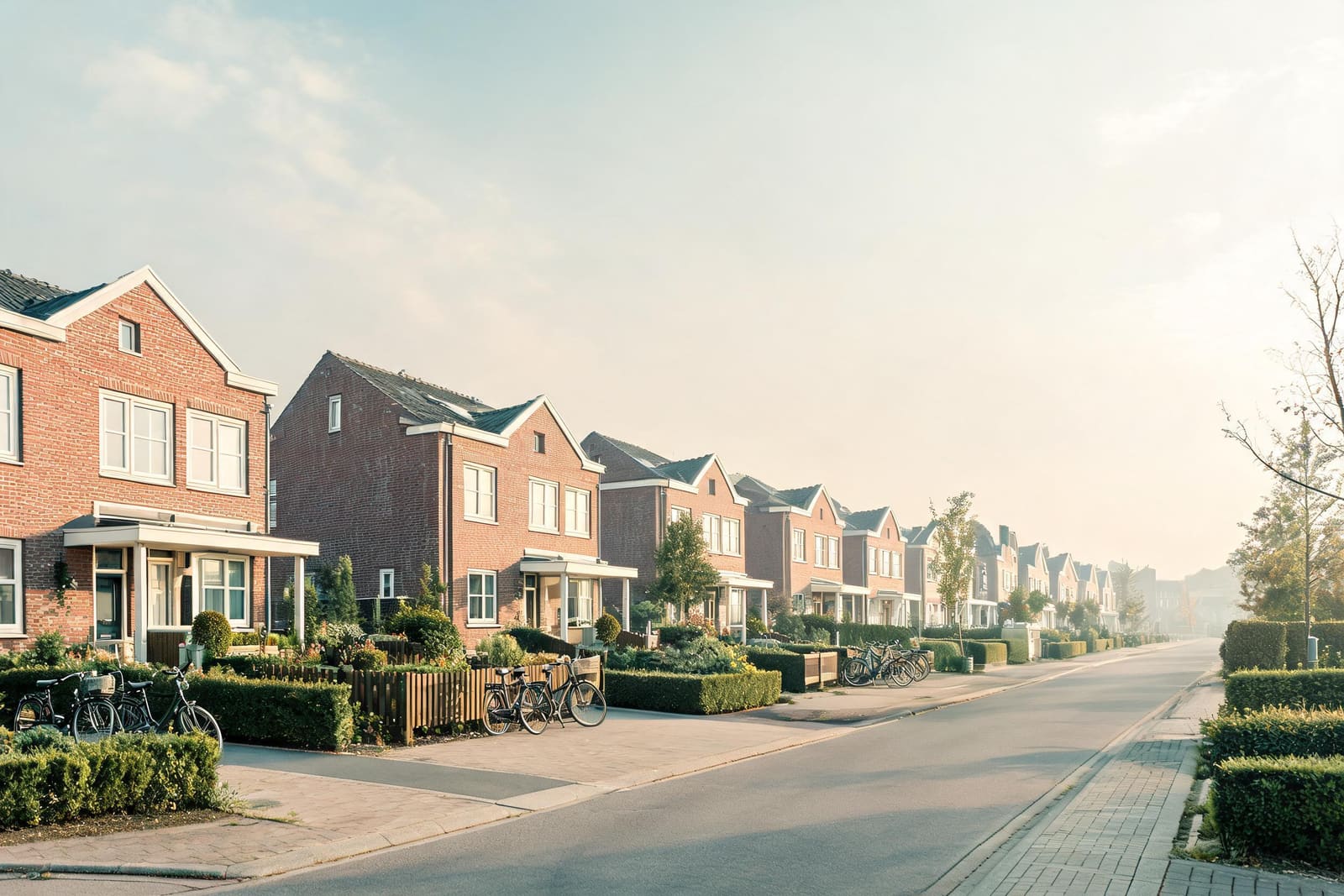 Nederlandse woonstraat in het werkgebied van Wij Ruimen Op